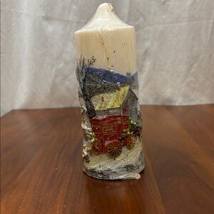 Vintage decorative Christmas candle
